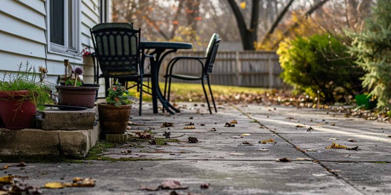 Concrete Patio Stain Removal